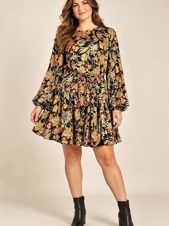 Sweet Lemon Dresses & Skirts - Sweet Lemon ptp 20 Floral Paisley Tie-Waist Mini Dress.